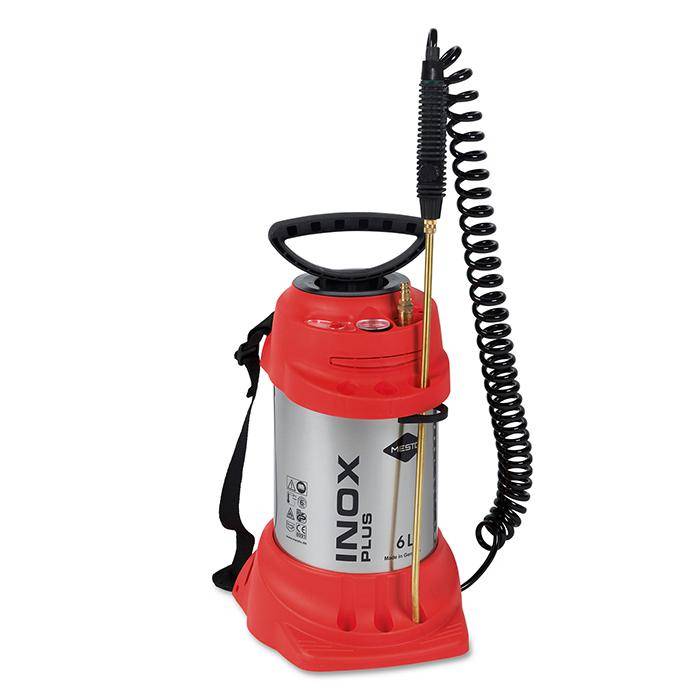 Hochdrucksprühgerät "INOX PLUS" - mit FPM-Dichtung - 6 bar - Füllinhalt 6 l - Gesamtinhalt 9 l