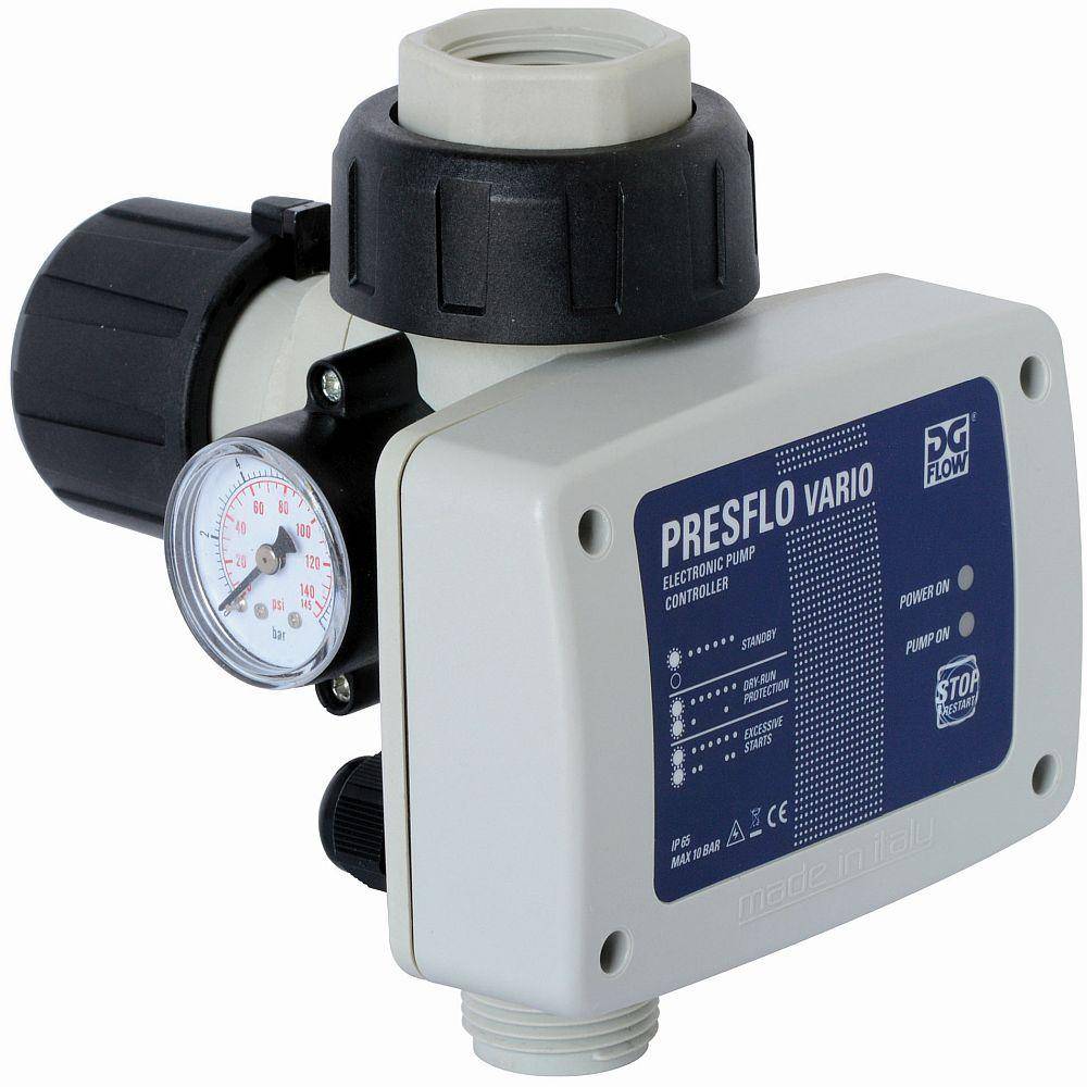 Pumpensteuerung Presflo Vario - max. 1,5 kW - max. 10 bar - Manometer