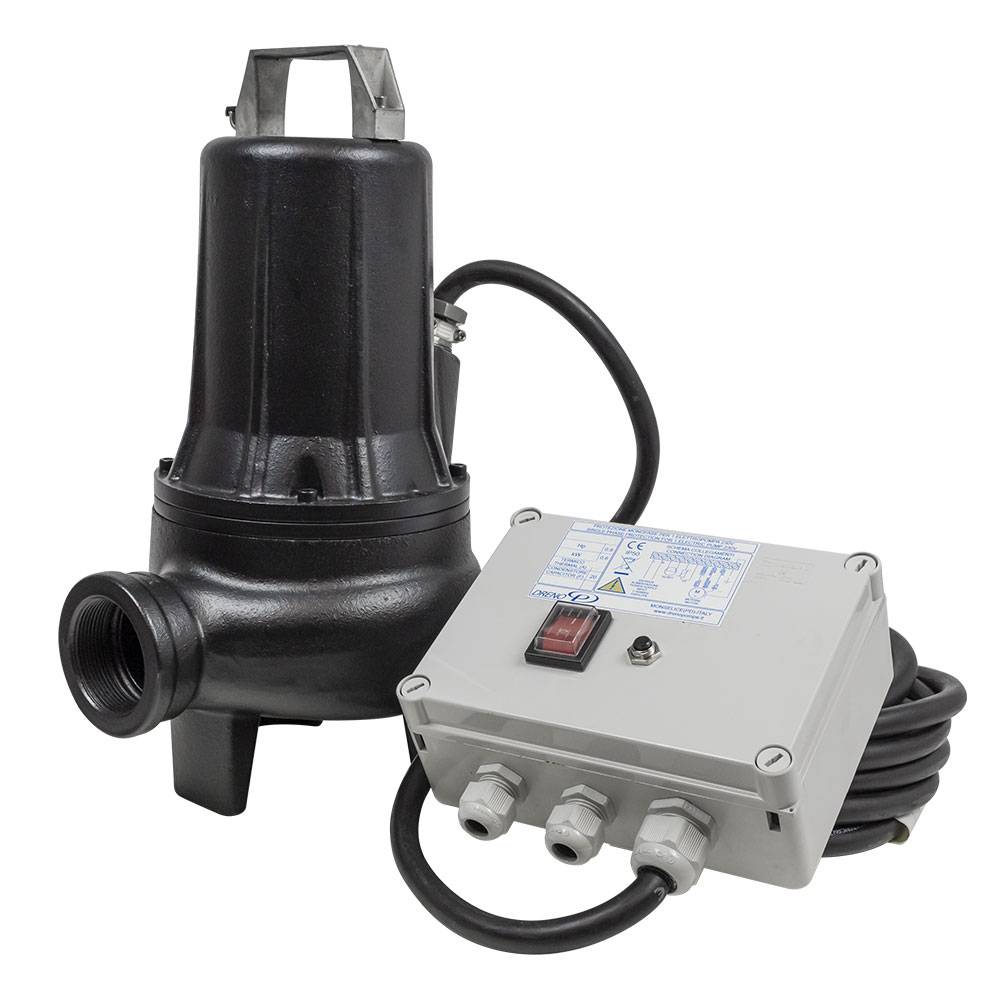 Schmutzwasserpumpe Vortex Atex - max. 0,6 kW - 230 V - max. 420 l/min - 10 m Kabel - ohne Stecker