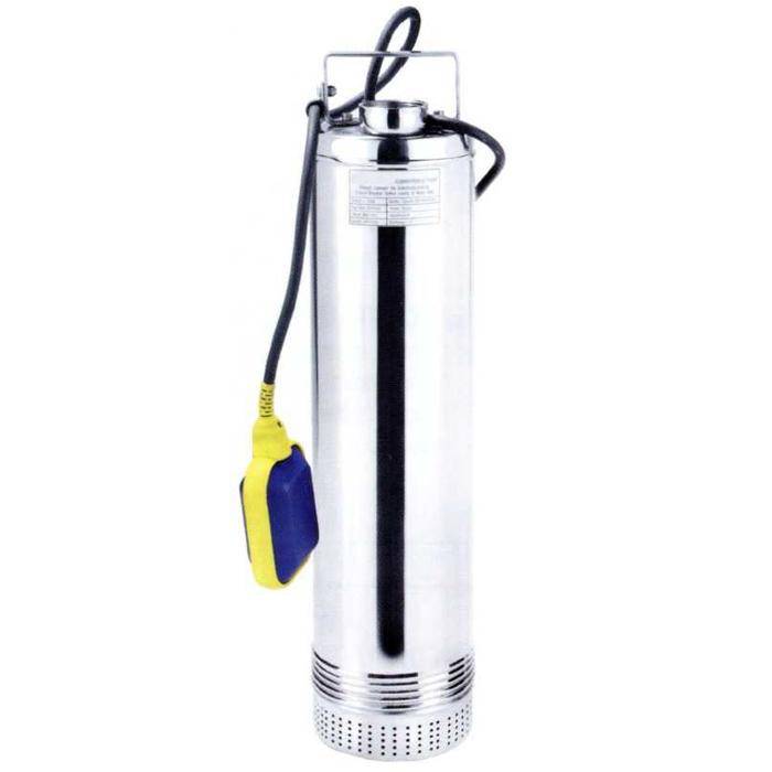 Mehrstufige Tauchpumpe Binda Well Inox - Förderhöhe max. 44 m - max. 0,55 kW - 110 l/min - mit Schwimmschalter