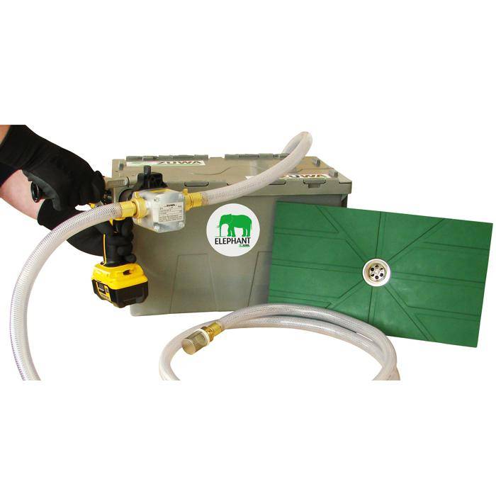 Absaug-Set ELEPHANT - mit Flachsaugmatte - Impellerpumpe ohne Antrieb - Fördermenge 60 l/min - 4 bar