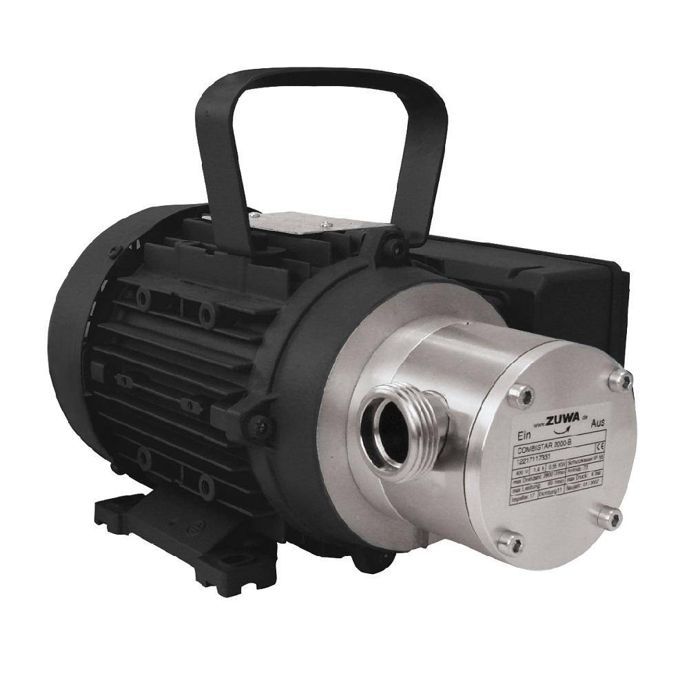 Impellerpumpe COMBISTAR 2000-B - max. 30l/min - 230 V -1400 U/min - mit Motor, Kabel und Stecker