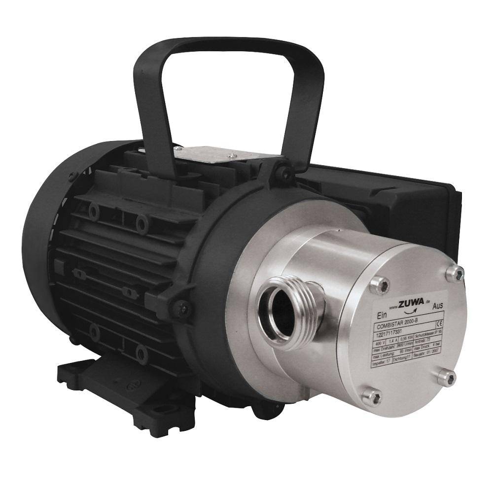 Impellerpumpe COMBISTAR V 2000-B - max. 30 l/min - 230 Volt - 1400 U/min - mit Motor, Kabel und Stecker