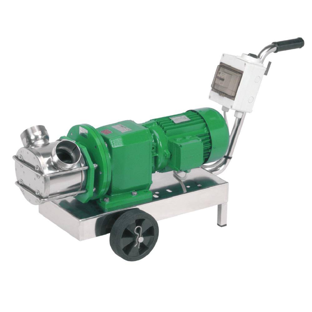 Impellerpumpe NIROSTAR 2000-F/PF - 600 l/min - 2 bar - 400 V - 470 U/min - mit Motor und Klemmbrett