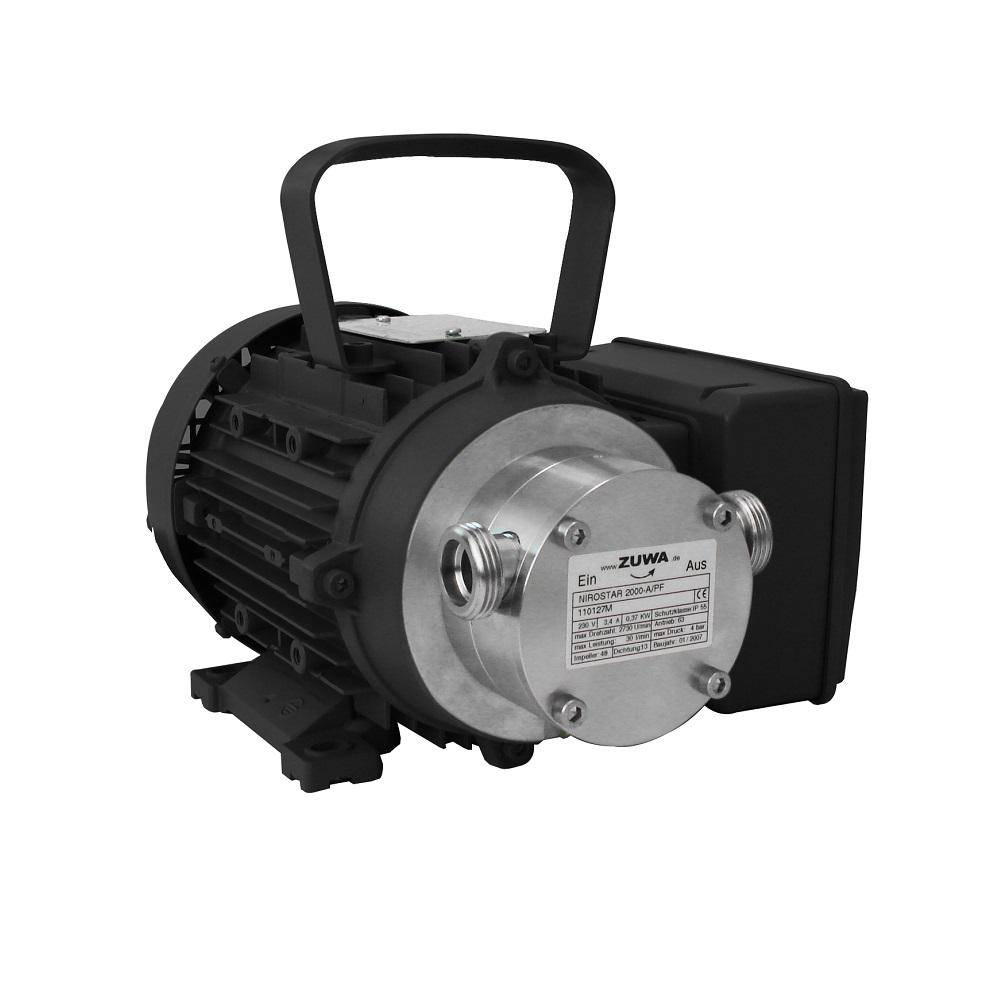 Impellerpumpe NIROSTAR 2000-A/PF - 50 HZ - max. 30 l/min - 400 V - mit Motor, Kabel und Stecker