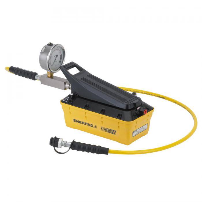 Luft-hydraulische Pumpe - mit Druckbegrenzungsventil - max.700 bar - 1,8 m Schlauch