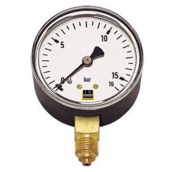 Manometer - senkrecht - Ø 100 mm - Messbereich 0 bis 10 bar - Anschluss 1/2"