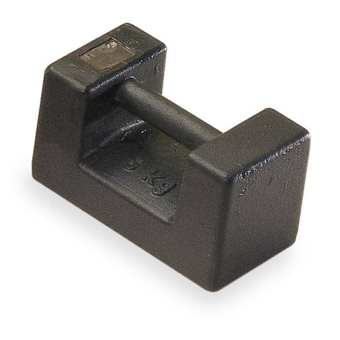 Prüfgewicht M 3 - 50 kg - Toleranzbereich +/- 25 g - Gusseisen, lackiert