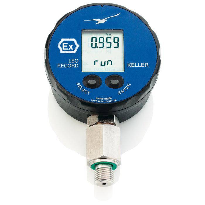 Digitalmanometer Leo Record Genauigkeit 0,1% - mit Recordfunktion - 0 bis 1000 bar