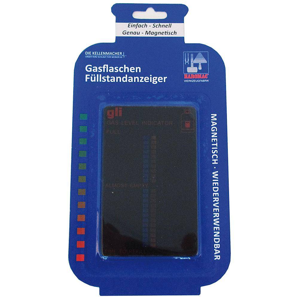 Füllstandanzeiger für Gasflaschen - Magnethaftung - Länge 200 mm - Breite 90 mm