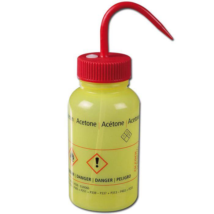 Industrie-Spritz-Flasche - 500 ml - LDPE-gelbtransparent - mit Lichtschutz