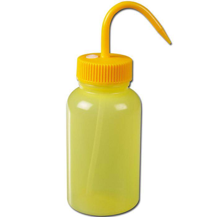 Industrie Spritzfllasche - 500 ml - LDPE-gelbtransparent - mit Lichtschutz - Labor & Industrie