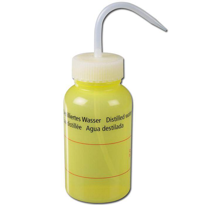 Industrie-Spritz-Flasche - 500 ml - LDPE-gelbtransparent - mit Lichtschutz