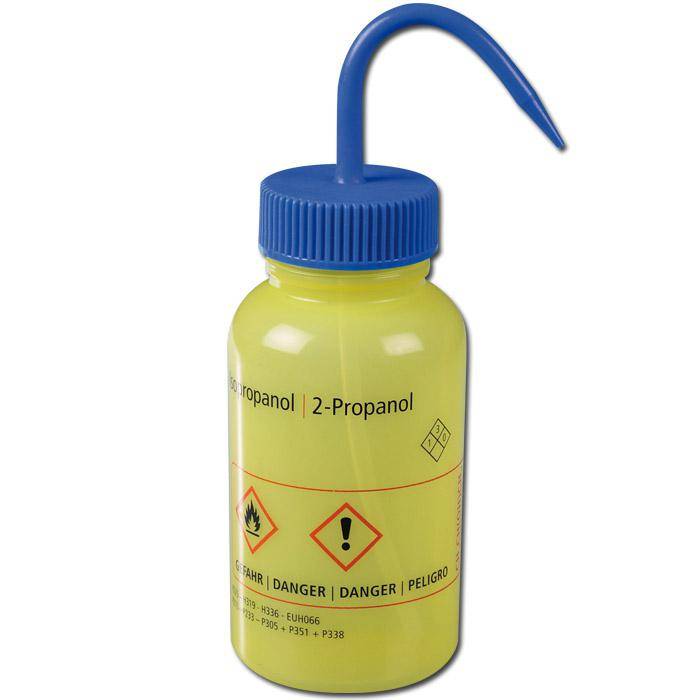 Industrie-Spritz-Flasche - 500 ml - LDPE-gelbtransparent - mit Lichtschutz