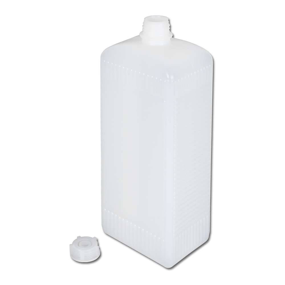 Vierkant-Flaschen - 100 ml - HDPE - Schraubverschluss