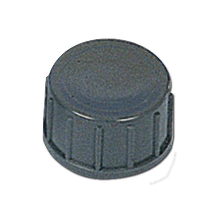 Verschlusskappe für 3/4'' - grau . PVC