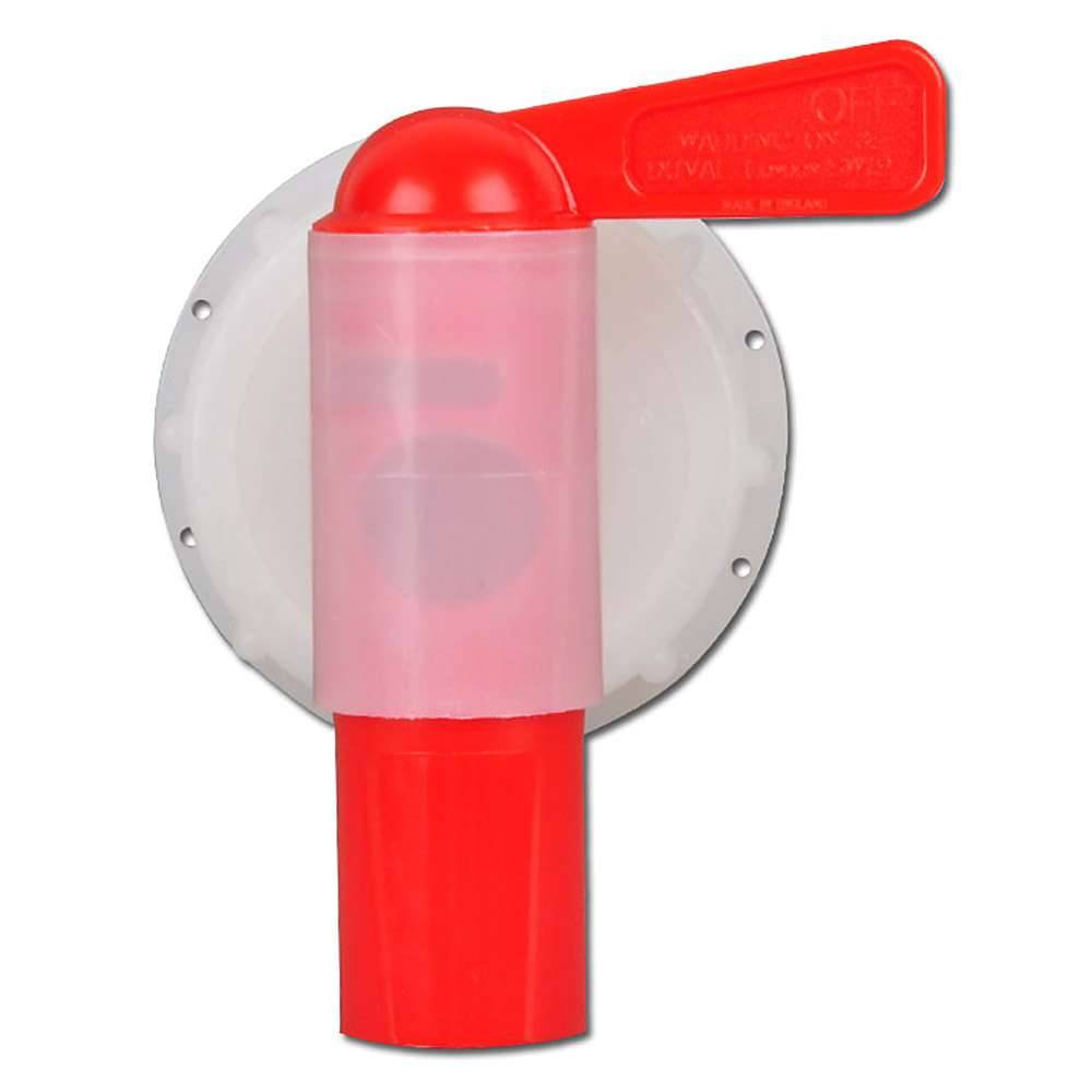 Schraubverschluss - mit Ablasshahn - HDPE - Gewinde DIN 60