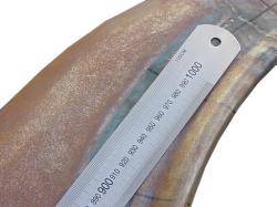 Längen-Maßstab - breit und fest - 34 mm breit - 1000 mm lang