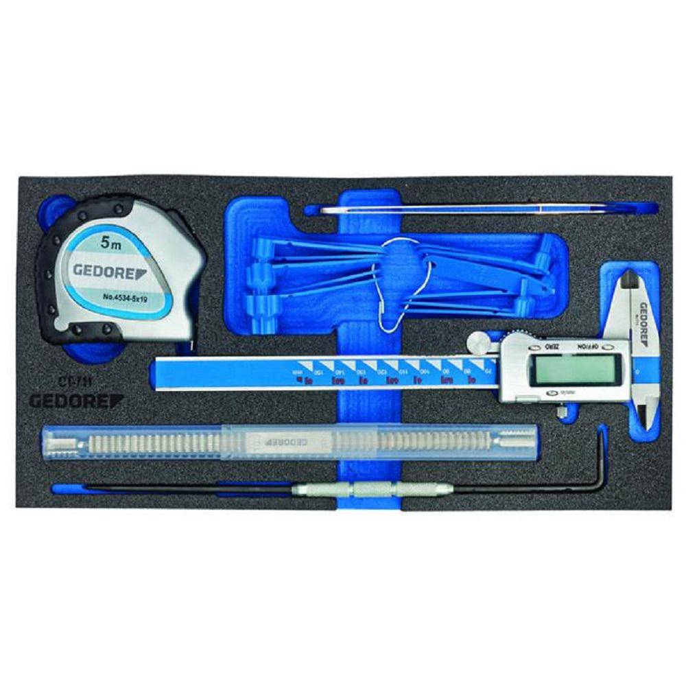 Mess-Sortiment - in 1/2 Check-Tool-Modul - Digital-Messschieber -6-tlg.