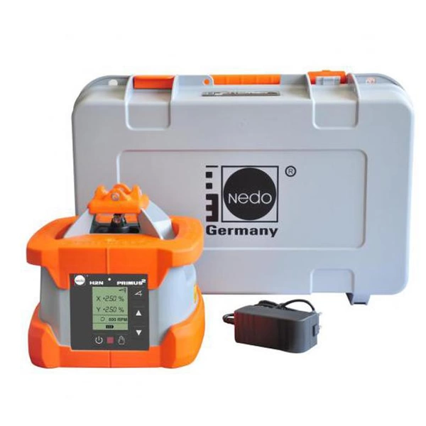 Nedo Rotationslaser PRIMUS² H2N - der vollautomatische Zweiachs-Neigungslaser für Profis Nedo Rotationslaser PRIMUS² H2N - der vollautomatische Zweiachs-Neigungslaser für Profis