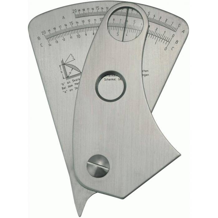 Schweißnahtschablone - Genauigkeit 0,1mm - rostfrei