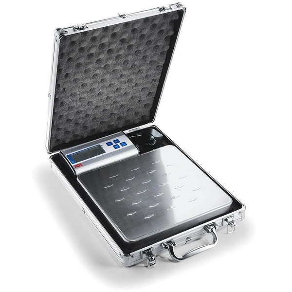 Paketwaage EPM - + Koffer - Meßbereich bis 120 kg - mit Digitalanzeige - Ableseschritt 20 g Paketwaage EPM - + Koffer - Meßbereich bis 120 kg - mit Digitalanzeige - Ableseschritt 20 g