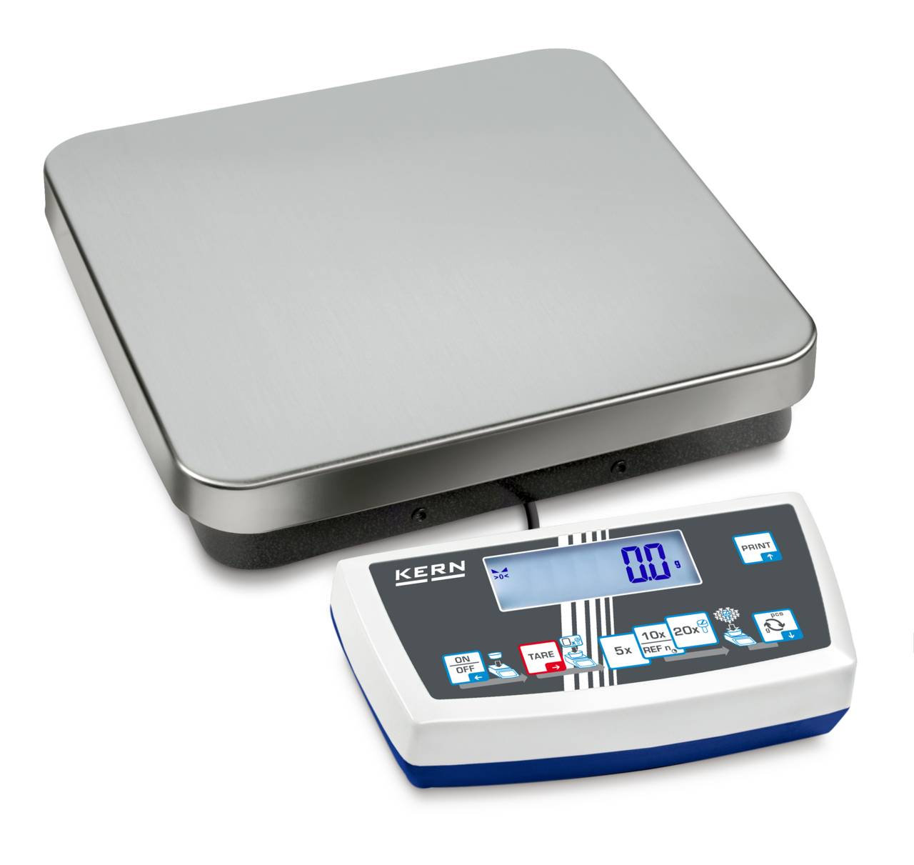 Waage - max. Zählbereich 16 kg - Ablesbarkeit [d] 0,1 g - kleinstes Teilegewicht 0,1 g - Zählauflösung 160.000 Punkte - Maße Wägeplatte (B x T x