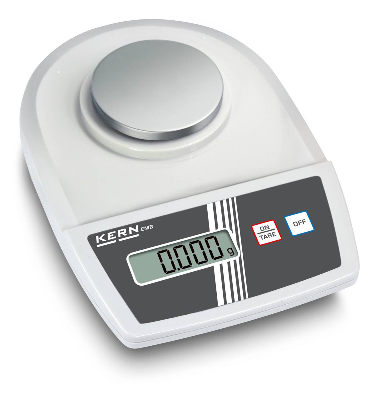 Kleinteil-Waage - bis 100 g - 365x365 mm - Ø 82 mm - Kunststoff - mit Digitalanzeige