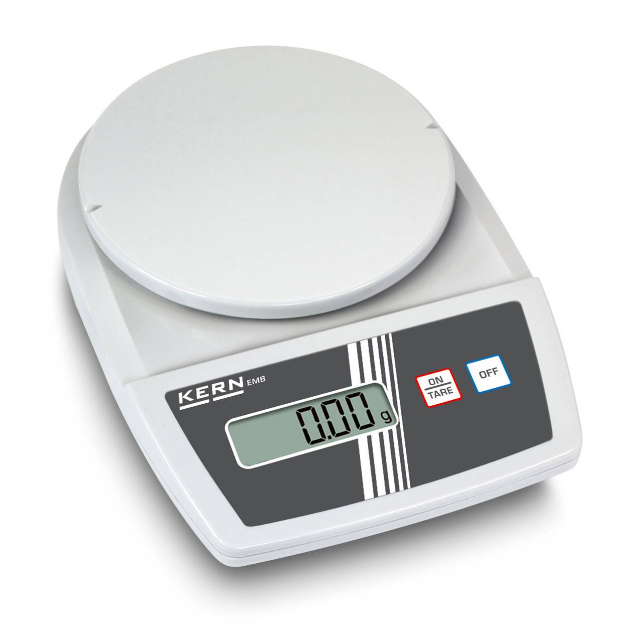 Kleinteil-Waage - bis 1000 g - 365x365 mm - Ø 105 mm - Kunststoff - mit Digitalanzeige