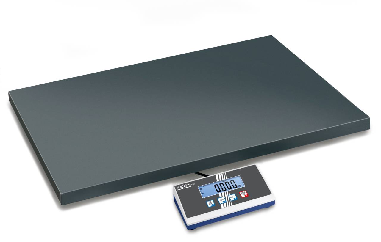 Paketwaage - max. Wägebereich 300 kg - Ablesbarkeit [d] 100 g - Reproduzierbarkeit 100 g - Linearität +/- 200 g - Maße Wägeplatte (B x T x H) 945