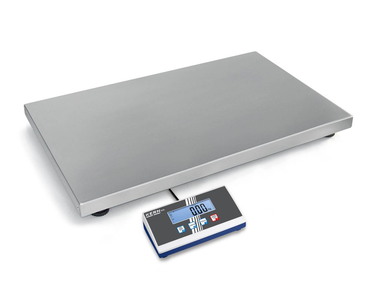 Plattform-Waage - max. Wägebereich 150 kg - Ablesbarkeit [d] 50 g - Reproduzierbarkeit 50 g - Linearität +/- 100 g - Maße Wägeplatte (B x T x H)