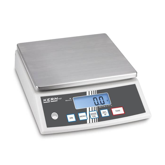 Waage - max. Wägebereich 30 kg - Ablesbarkeit [d] 1 g - Reproduzierbarkeit 1 g - Linearität +/- 3 g - kleinstes Teilegewicht 20 g / Stück - hohe Ge