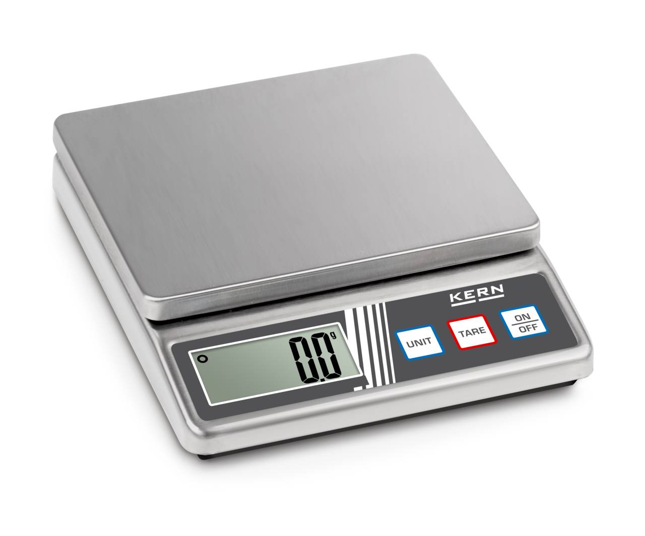 Tischwaage - max. Wägebereich 5 kg - Ablesbarkeit 1 g - Edelstahl