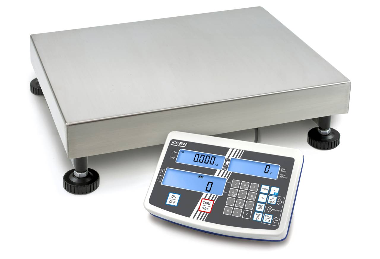 Waage - Wägebereich 30 bis 60 kg - Ablesbarkeit [d] 10 bis 20 g - Eichwert [e] 10 bis 20 g - kleinstes Teilegewicht 1 g / Stück - Zählauflösung 60