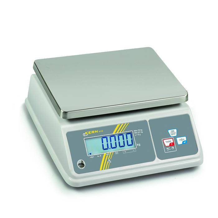 Waage - max. Wägebereich 3 kg - Ablesbarkeit [d] 1 g - Eichwert [e] 1 g - Mindestlast 20 g - Schutzklasse IP 65 - mit Eichzulassung