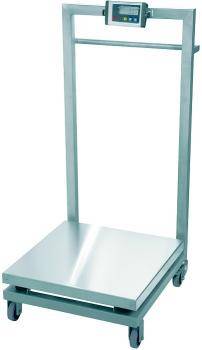 Stativ-Waage - MWS - bis 150 kg - Ziffernschritt 50 g - Edelstahl - mit Display