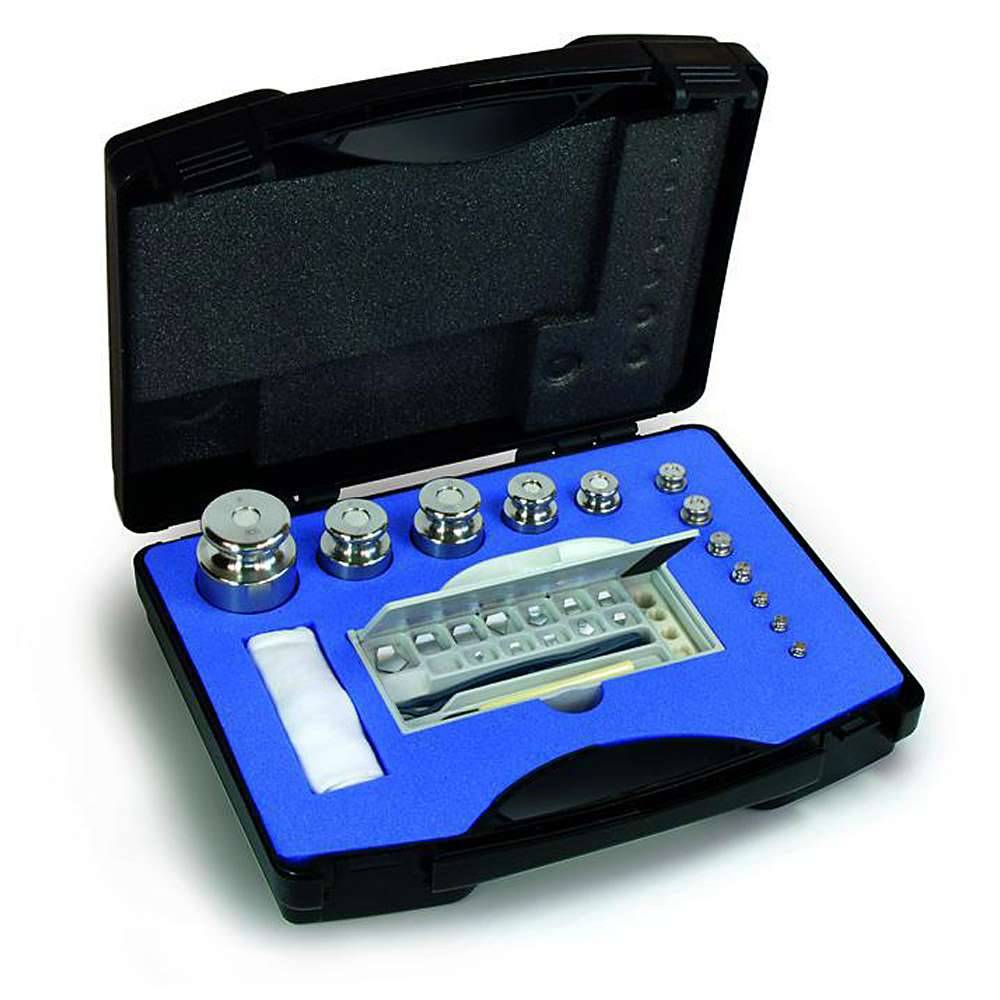 Gewichtssatz M 1 - 17 Prüfgewichte - 1 mg bis 200 g - Edelstahl, Aluminium, Neusilber
