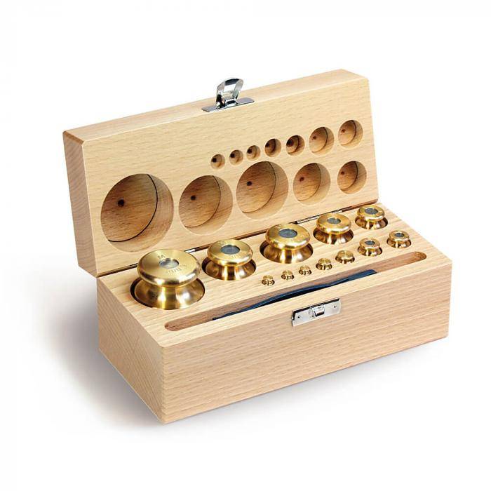 Gewichtssatz M 1 - Knopfform - 1 mg bis 500 mg