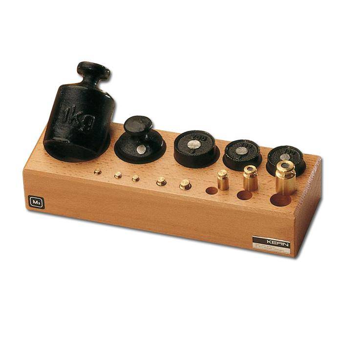 Prüfgewichtssatz M 3 - 10 Prüfgewichte - 1 g bis 1 kg - Messing, Gusseisen