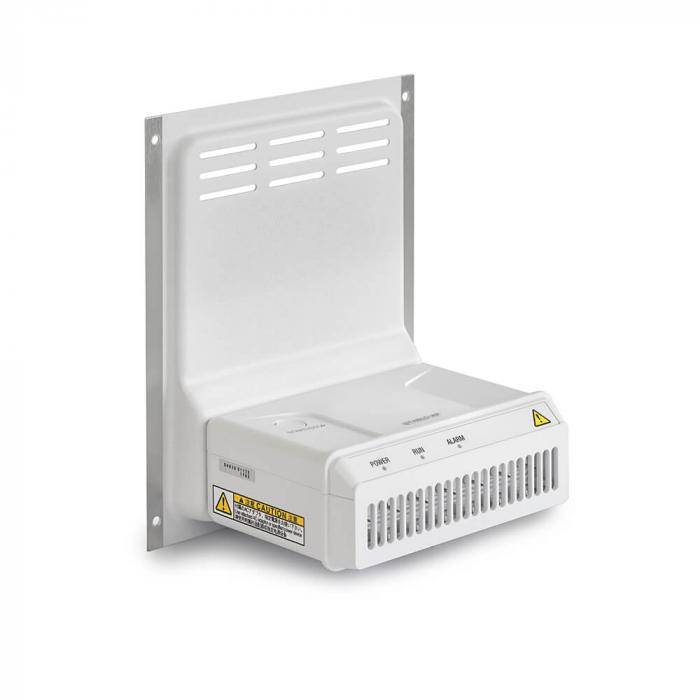 Windschutzrückwand - mit integriertem Ionisator - 124 x 87 x 49 mm