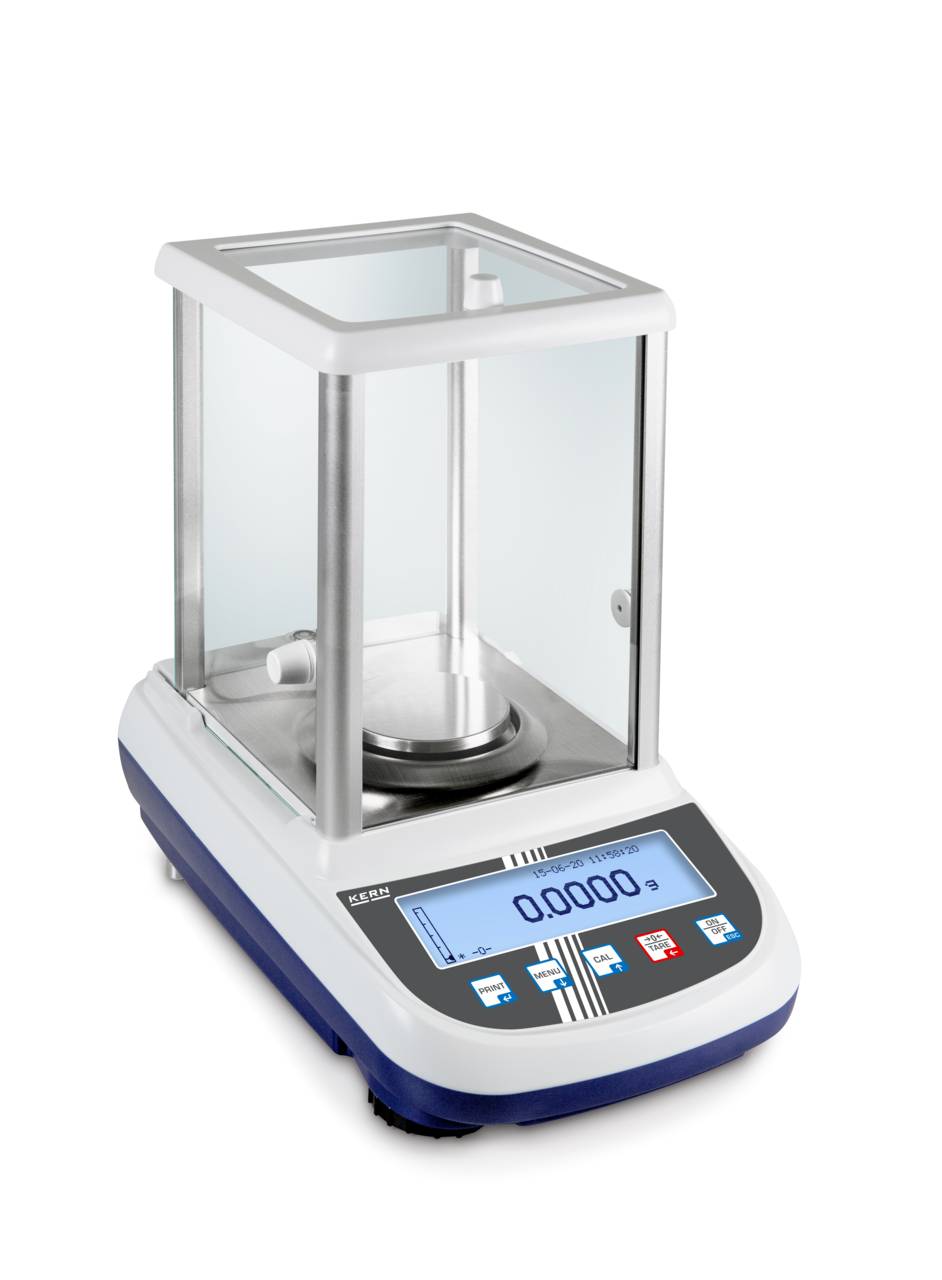 Waage - max. Wägebereich 160 g - Ablesbarkeit [d] 0,1 mg - Linearität +/- 0,3 mg - mit Glaswindschutz