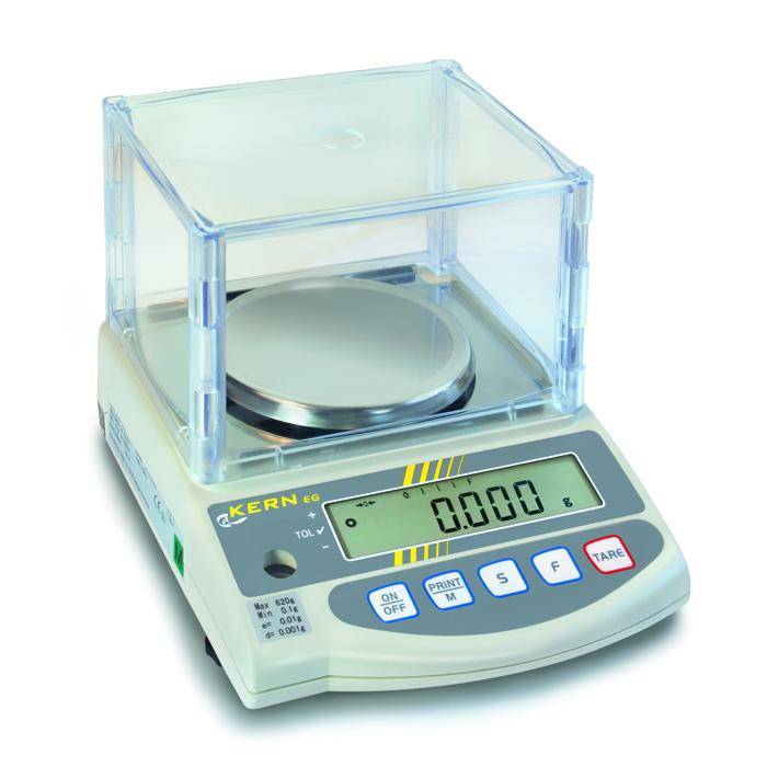 Waage - max. Wägebereich 820 g - Ablesbarkeit [d] 0,01 g - Reproduzierbarkeit 0,01 g - Linearität +/- 0,01 g - Größe Wägeplatte (B x T) 170 x 142