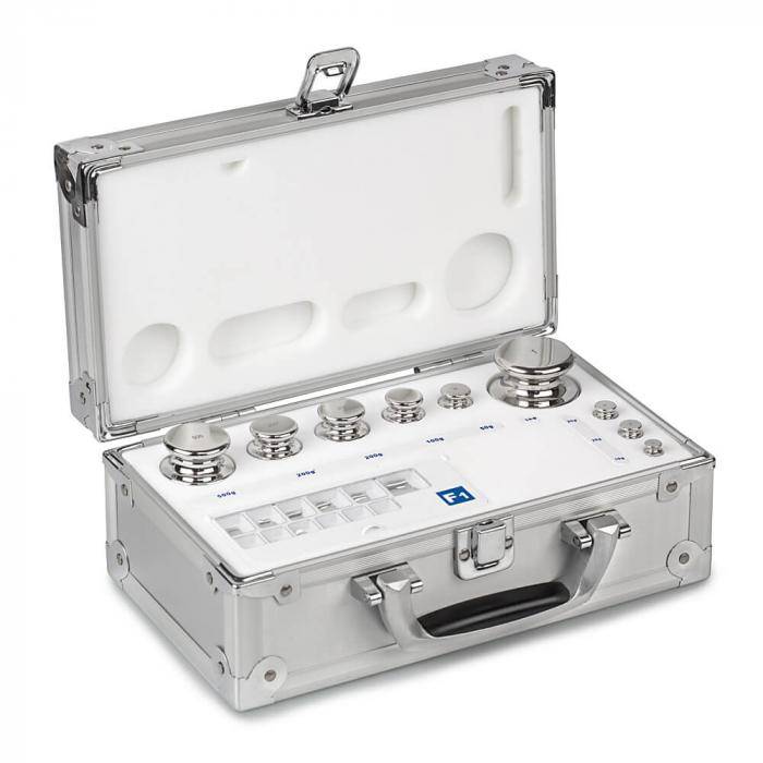 Gewichtssatz E 2 - Knopfform - Edelstahl poliert - 1 mg bis 500 mg