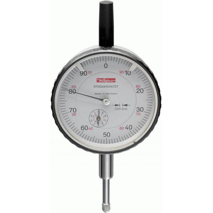 Präzisions-Messuhr - stoßgeschützt - Stahl - Ø 58 mm - DIN 878 - Käfer