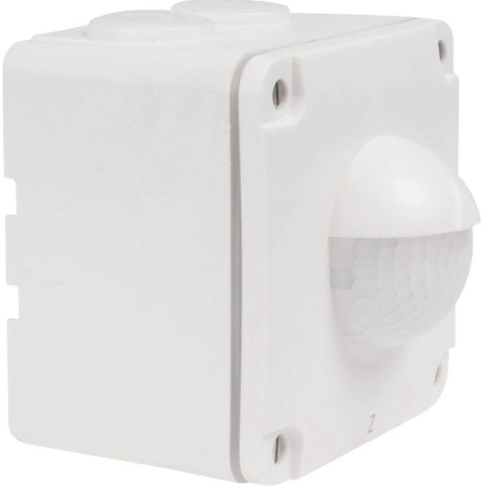 AP/UP-Bewegungsmelder 180° - Aufputz, inkl. Rahmen - mit Vertikalerfassung - Reichweite 10 m