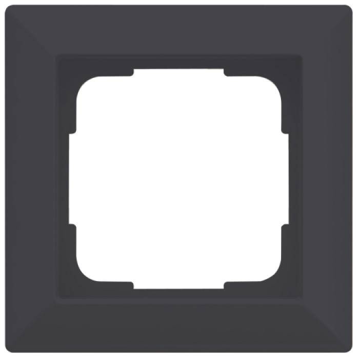 Abdeckrahmen Inform - Farbe anthrazit- seidenglanz - 1-fach - Rahmenbreite 82 mm - IP 20