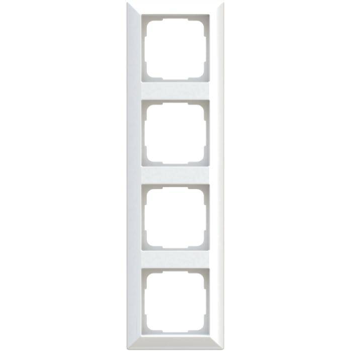 Abdeckrahmen Inform - Farbe polarweiß - 4-fach - Rahmenbreite 82 mm - IP 20