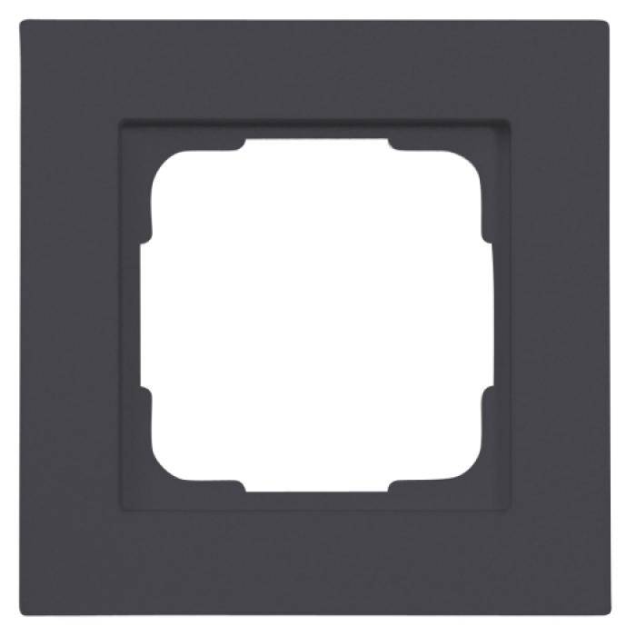 Abdeckrahmen Fusion - Farbe anthrazit-seidenglanz - 1-fach - Breite 85 mm - IP 20
