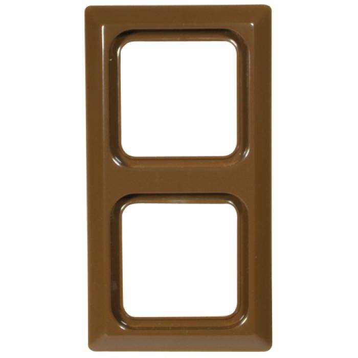 Abdeckrahmen Kanto - Farbe sepiabraun - 2-fach - Rahmenbreite 82 mm - IP 20