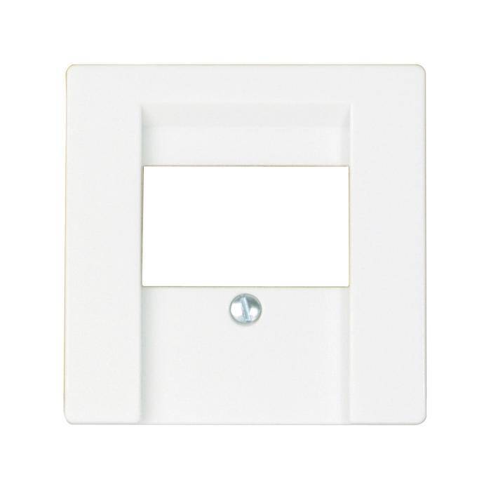 Abdeckung Opus 55 - Farbe polarweiß - für 3-fach TAE-Anschlussdosen - 50 x 50 mm